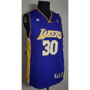ADIDAS LOS ANGELES LAKERS 30 JULIUS RANDLE SWINGMAN PURPLE ROAD NBA JERSEY XL